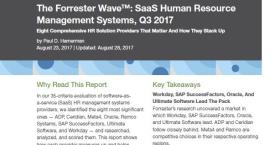 The Forrester Wave™: SaaS Human Resource Management Systems, Q3 2017