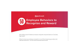 50 Behaviors to Reward and Recognize