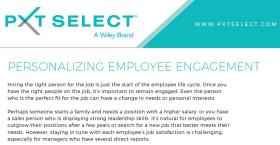 Personalizing Employee Engagement
