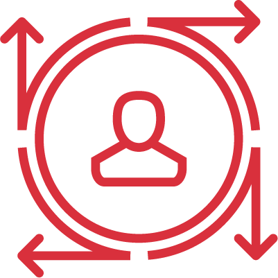 personal connections icon pink