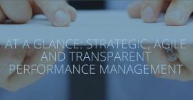 AT A GLANCE: STRATEGIC, AGILE AND TRANSPARENT PERFORMANCE MANAGEMENT