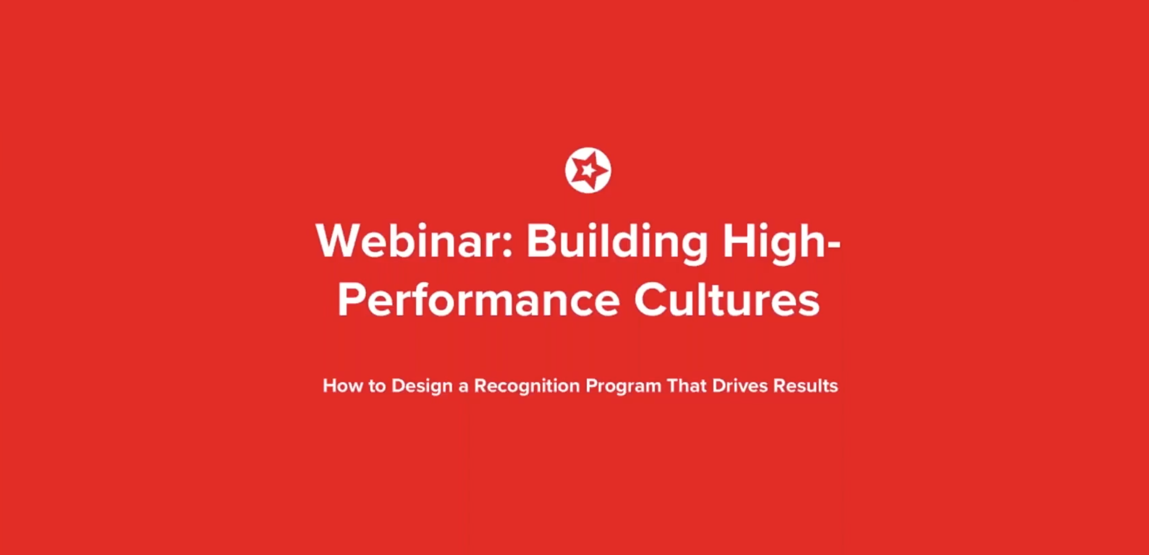 Building High-Performance Cultures
