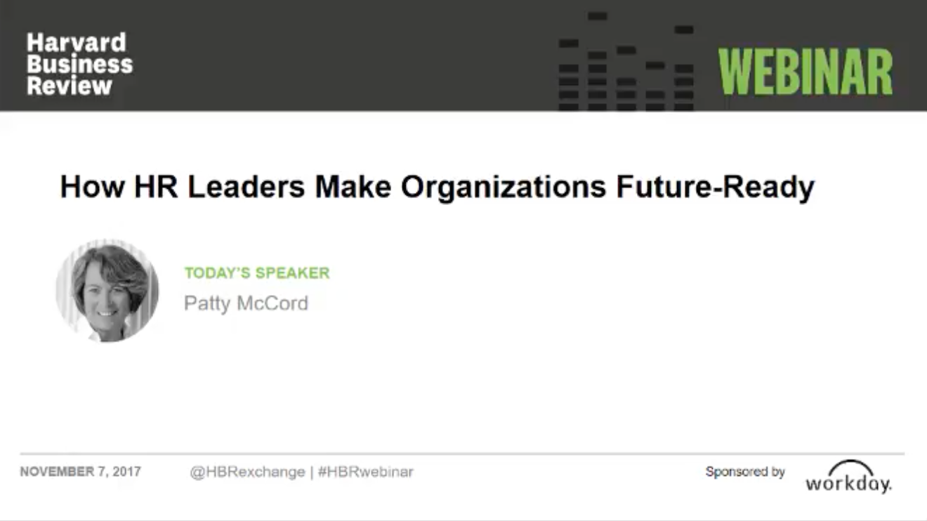 How HR Leaders Make Organizations Future Ready